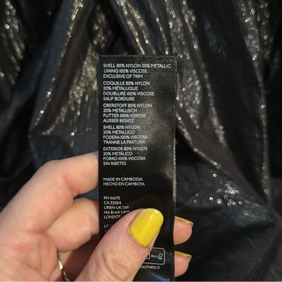 Nwt pilcro metallic midi dress - Picture 8 of 12